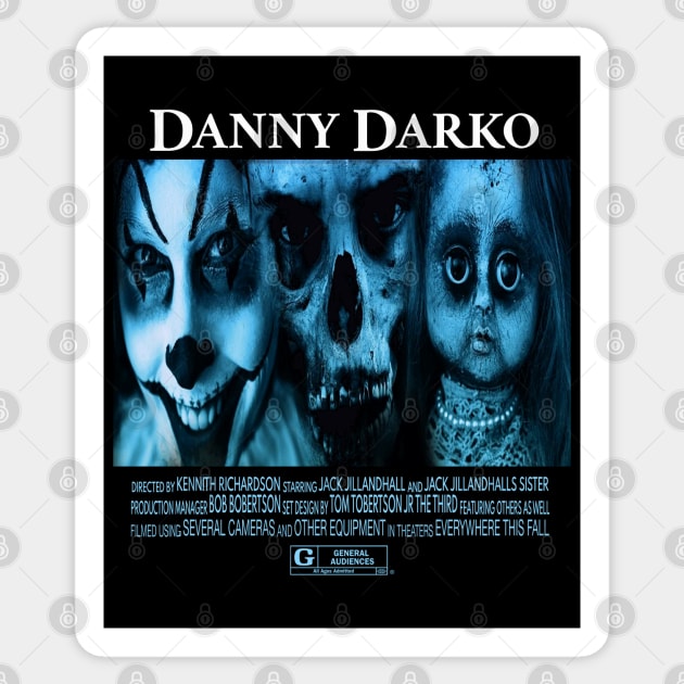 Danny Dark-o Film Movie Starring Several Actors Sticker by blueversion